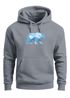 Hoodie Herren Polygon Grafik Bär Outdoor Fashion Tiermotiv Wandern Geometric Style Neverless®preview