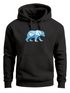 Hoodie Herren Polygon Grafik Bär Outdoor Fashion Tiermotiv Wandern Geometric Style Neverless®preview