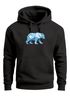 Hoodie Herren Polygon Grafik Bär Outdoor Fashion Tiermotiv Wandern Geometric Style Neverless®preview