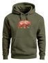 Hoodie Herren Polygon Grafik Bär Outdoor Motive Print Natur Fashion Neverless®preview