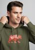 Hoodie Herren Polygon Grafik Bär Outdoor Motive Print Natur Fashion Neverless®preview