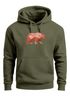 Hoodie Herren Polygon Grafik Bär Outdoor Motive Print Natur Fashion Neverless®preview