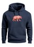 Hoodie Herren Polygon Grafik Bär Outdoor Motive Print Natur Fashion Neverless®preview