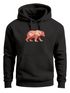Hoodie Herren Polygon Grafik Bär Outdoor Motive Print Natur Fashion Neverless®preview