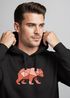 Hoodie Herren Polygon Grafik Bär Outdoor Motive Print Natur Fashion Neverless®preview