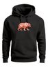 Hoodie Herren Polygon Grafik Bär Outdoor Motive Print Natur Fashion Neverless®preview
