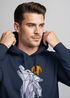 Hoodie Herren Polygon Print Wolf Wald Outdoor Adventure Natur Tiermotiv Fashion Streetstyle Neverless®preview