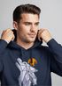 Hoodie Herren Polygon Print Wolf Wald Outdoor Adventure Natur Tiermotiv Fashion Streetstyle Neverless®preview