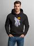 Hoodie Herren Polygon Print Wolf Wald Outdoor Adventure Natur Tiermotiv Fashion Streetstyle Neverless®preview