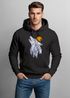Hoodie Herren Polygon Print Wolf Wald Outdoor Adventure Natur Tiermotiv Fashion Streetstyle Neverless®preview