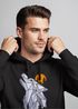 Hoodie Herren Polygon Print Wolf Wald Outdoor Adventure Natur Tiermotiv Fashion Streetstyle Neverless®preview
