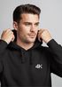 Hoodie Herren Print Aufdruck 4K Logo Kapuzen-Pullover Männer Fashion Streetstyle Neverless®preview