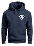 Hoodie Herren Print Aufdruck Alpha Superhero Gym Anarchy Badge Logo Fashion Streetstyle Neverless®preview