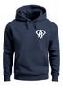 Hoodie Herren Print Aufdruck Alpha Superhero Gym Anarchy Badge Logo Fashion Streetstyle Neverless®preview