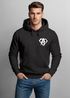 Hoodie Herren Print Aufdruck Alpha Superhero Gym Anarchy Badge Logo Fashion Streetstyle Neverless®preview