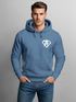 Hoodie Herren Print Aufdruck Alpha Superhero Gym Anarchy Badge Logo Fashion Streetstyle Neverless®preview