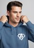 Hoodie Herren Print Aufdruck Alpha Superhero Gym Anarchy Badge Logo Fashion Streetstyle Neverless®preview