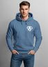 Hoodie Herren Print Aufdruck Alpha Superhero Gym Anarchy Badge Logo Fashion Streetstyle Neverless®preview