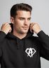 Hoodie Herren Print Aufdruck Alpha Superhero Gym Anarchy Badge Logo Fashion Streetstyle Neverless®preview