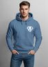 Hoodie Herren Print Aufdruck Alpha Superhero Gym Anarchy Badge Logo Fashion Streetstyle Neverless®preview