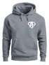 Hoodie Herren Print Aufdruck Alpha Superhero Gym Anarchy Badge Logo Fashion Streetstyle Neverless®preview