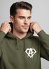 Hoodie Herren Print Aufdruck Alpha Superhero Gym Anarchy Badge Logo Fashion Streetstyle Neverless®preview