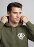 Hoodie Herren Print Aufdruck Alpha Superhero Gym Anarchy Badge Logo Fashion Streetstyle Neverless®preview