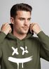 Hoodie Herren Print Aufdruck Drip Smile Motiv Kapuzen-Pullover Männer Fashion Streetstyle Techwear Neverless®preview
