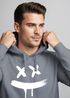 Hoodie Herren Print Aufdruck Drip Smile Motiv Kapuzen-Pullover Männer Fashion Streetstyle Techwear Neverless®preview
