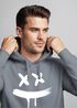 Hoodie Herren Print Aufdruck Drip Smile Motiv Kapuzen-Pullover Männer Fashion Streetstyle Techwear Neverless®preview