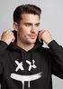 Hoodie Herren Print Aufdruck Drip Smile Motiv Kapuzen-Pullover Männer Fashion Streetstyle Techwear Neverless®preview