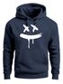 Hoodie Herren Print Aufdruck Drip Smile Motiv Kapuzen-Pullover Männer Fashion Streetstyle Techwear Neverless®preview