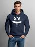 Hoodie Herren Print Aufdruck Drip Smile Motiv Kapuzen-Pullover Männer Fashion Streetstyle Techwear Neverless®preview