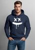 Hoodie Herren Print Aufdruck Drip Smile Motiv Kapuzen-Pullover Männer Fashion Streetstyle Techwear Neverless®preview