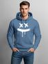 Hoodie Herren Print Aufdruck Drip Smile Motiv Kapuzen-Pullover Männer Fashion Streetstyle Techwear Neverless®preview