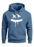 Hoodie Herren Print Aufdruck Drip Smile Motiv Kapuzen-Pullover Männer Fashion Streetstyle Techwear Neverless®preview