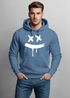 Hoodie Herren Print Aufdruck Drip Smile Motiv Kapuzen-Pullover Männer Fashion Streetstyle Techwear Neverless®preview