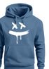 Hoodie Herren Print Aufdruck Drip Smile Motiv Kapuzen-Pullover Männer Fashion Streetstyle Techwear Neverless®preview
