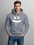 Hoodie Herren Print Aufdruck Drip Smile Motiv Kapuzen-Pullover Männer Fashion Streetstyle Techwear Neverless®preview