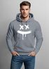 Hoodie Herren Print Aufdruck Drip Smile Motiv Kapuzen-Pullover Männer Fashion Streetstyle Techwear Neverless®preview