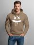 Hoodie Herren Print Aufdruck Drip Smile Motiv Kapuzen-Pullover Männer Fashion Streetstyle Techwear Neverless®preview