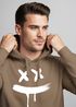 Hoodie Herren Print Aufdruck Drip Smile Motiv Kapuzen-Pullover Männer Fashion Streetstyle Techwear Neverless®preview