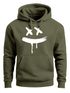 Hoodie Herren Print Aufdruck Drip Smile Motiv Kapuzen-Pullover Männer Fashion Streetstyle Techwear Neverless®preview