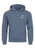 Hoodie Herren Print Aufdruck Hirsch Wald-Tiere Kapuzen-Pullover Männer Outdoor Fashion Streetstyle Neverless®preview