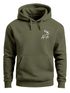 Hoodie Herren Print Aufdruck Hirsch Wald-Tiere Kapuzen-Pullover Männer Outdoor Fashion Streetstyle Neverless®preview