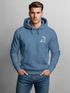 Hoodie Herren Print Aufdruck Hirsch Wald-Tiere Kapuzen-Pullover Männer Outdoor Fashion Streetstyle Neverless®preview