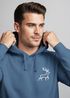 Hoodie Herren Print Aufdruck Hirsch Wald-Tiere Kapuzen-Pullover Männer Outdoor Fashion Streetstyle Neverless®preview
