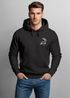 Hoodie Herren Print Aufdruck Hirsch Wald-Tiere Kapuzen-Pullover Männer Outdoor Fashion Streetstyle Neverless®preview
