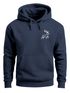 Hoodie Herren Print Aufdruck Hirsch Wald-Tiere Kapuzen-Pullover Männer Outdoor Fashion Streetstyle Neverless®preview