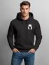 Hoodie Herren Print Aufdruck Motiv Brustprint Logo Bär Natur Outdoor Männer Fashion Streetstyle Neverless®preview